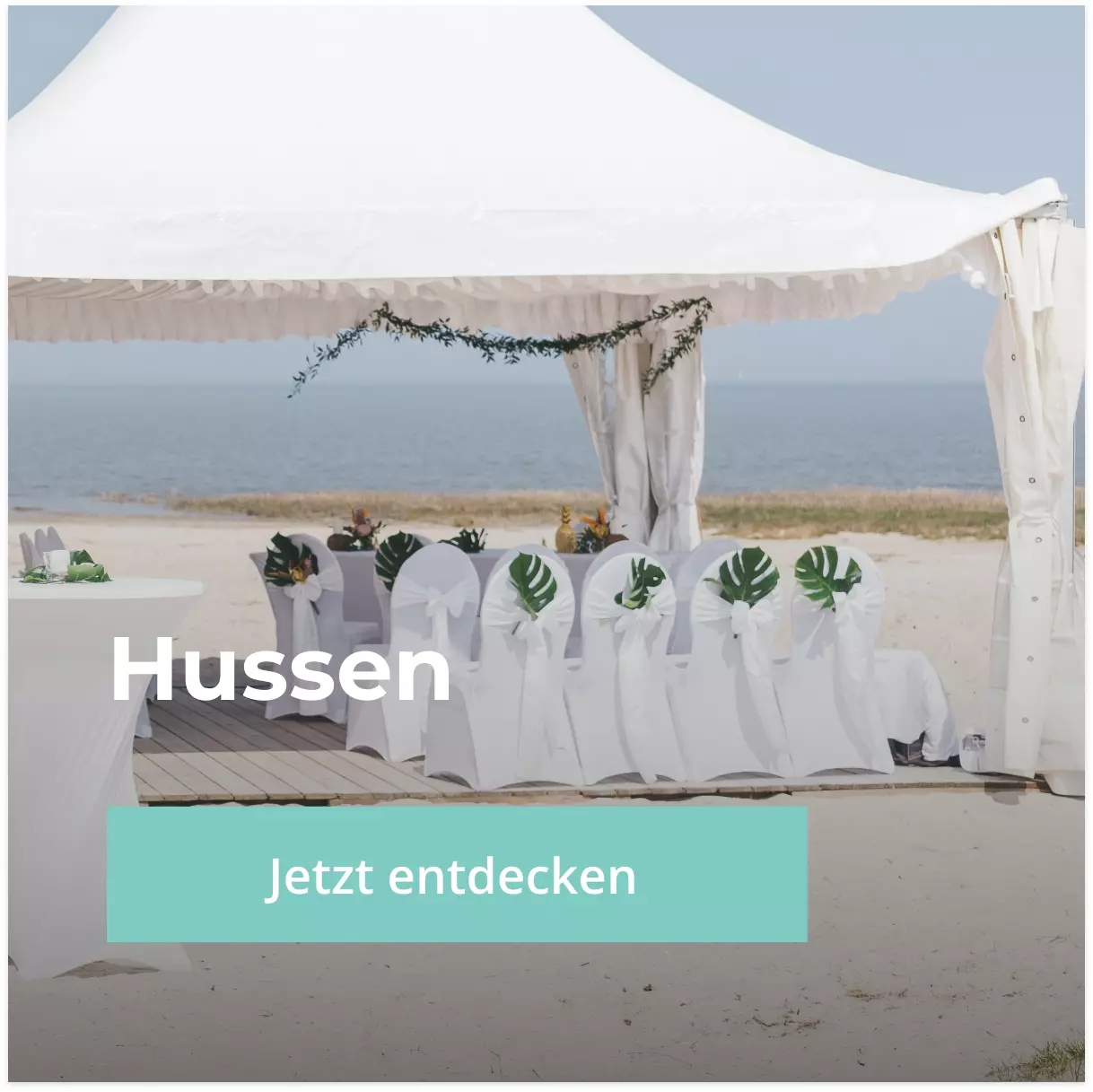 Hussen - Verleihen Sie Ihren Tischen mit unseren eleganten und maßgeschneiderten Hussen eine besondere Note.