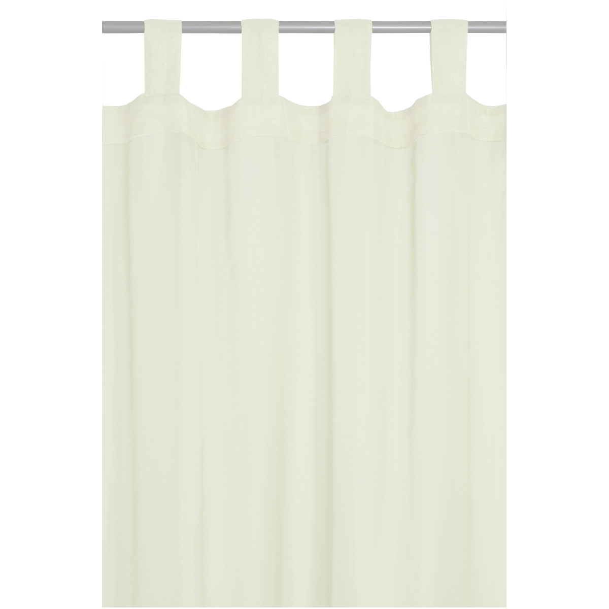 Vorhang Gardine Transparent Schlaufenschal Dekoschal in Creme-Beige