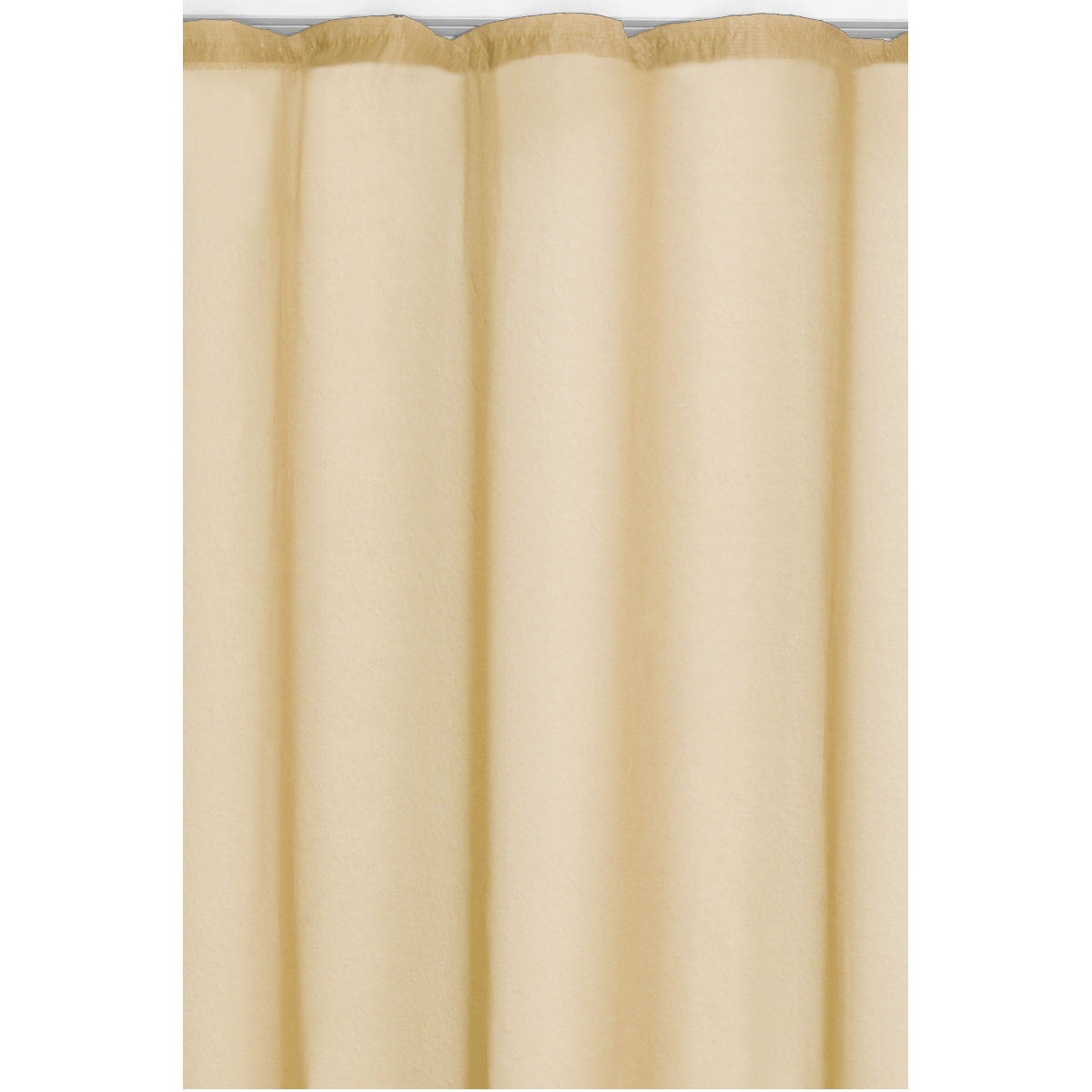 Vorhang Gardine Transparent Dekoschal mit Kräuselband in Creme-Beige