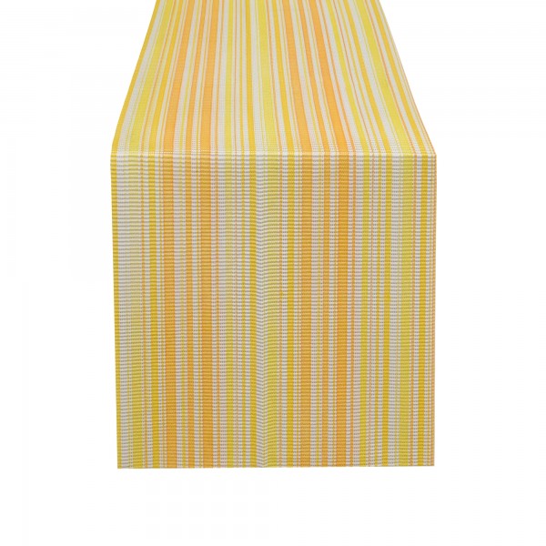 Tischläufer modern mit Streifen Tischband 40x150cm in Gartentisch Gelb
